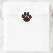 rottweiler-naamvenster vierkante sticker (Tas)