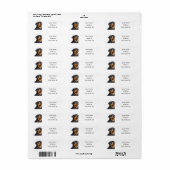Rottweiler of Rotti hondenras retouradres Etiket (Full Sheet)