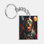 Rottweiler Ontdekt Sleutelhanger (Voorkant Links)