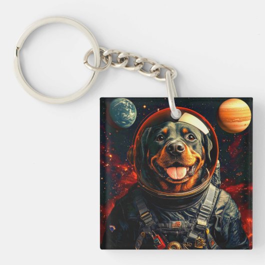 Rottweiler Ontdekt Sleutelhanger (Voorkant)