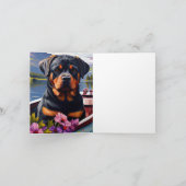 Rottweiler op een peddel: Een Schilderachtig avont Kaart (Binnen)