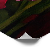 Rottweiler op een peddel: Een Schilderachtig avont Poster (Hoek)