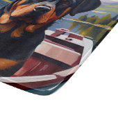 Rottweiler op een peddel: Een Schilderachtig avont Snijplank (Hoek)