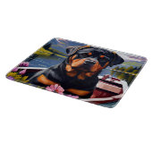 Rottweiler op een peddel: Een Schilderachtig avont Snijplank (Hoek)