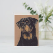Rottweiler Origineel Briefkaart (Staand voorkant)