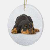 Rottweiler-Ornament Keramisch Ornament (Links)
