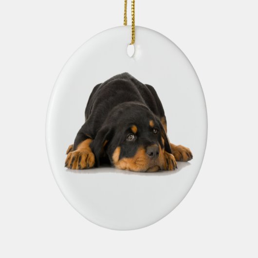 Rottweiler-Ornament Keramisch Ornament (Rechts)