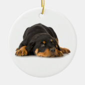 Rottweiler-Ornament Keramisch Ornament (Voorkant)