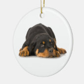 Rottweiler-Ornament Keramisch Ornament (Links)