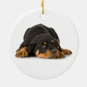 Rottweiler-Ornament Keramisch Ornament (Achterkant)