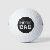 Rottweiler Pa Funny Vaderdag Rottie Hondencadeau Golfballen (Voorkant)