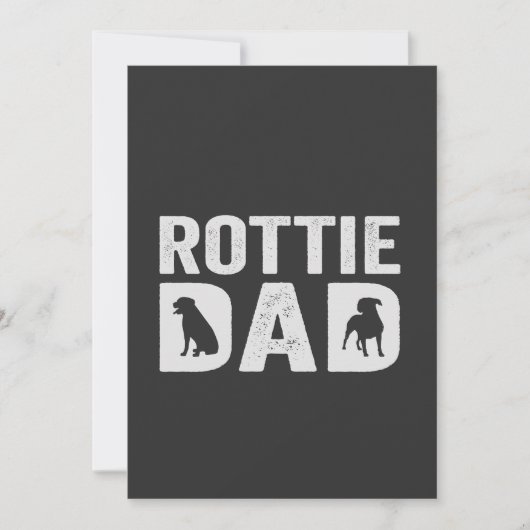 Rottweiler Pa Funny Vaderdag Rottie Hondencadeau Kaart (Voorkant)