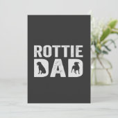 Rottweiler Pa Funny Vaderdag Rottie Hondencadeau Kaart (Staand voorkant)