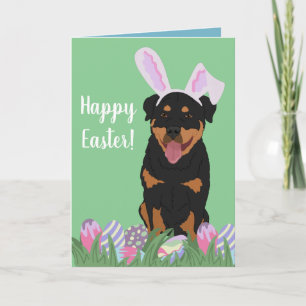 Rottweiler Paasbunny Kaart