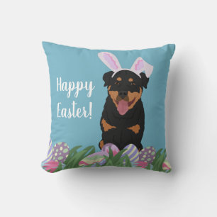 Rottweiler Paasbunny Kussen