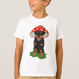 rottweiler-paddenstoel t-shirt