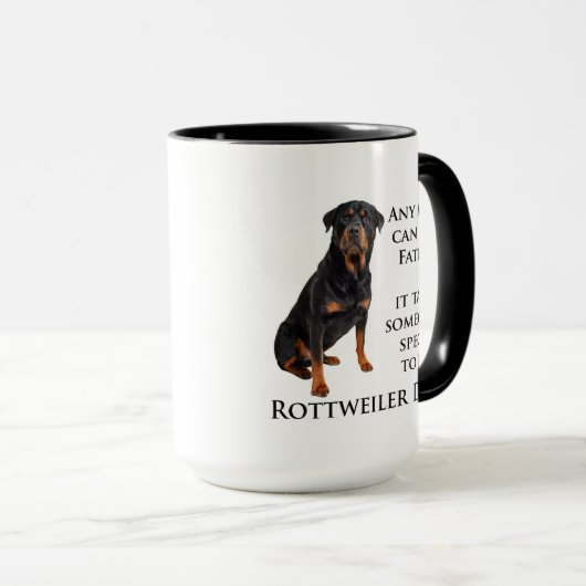 Rottweiler Pap Mok (Voorkant rechts)