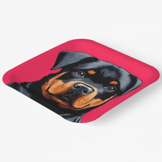 Rottweiler Papieren Bordje (Gebogen)