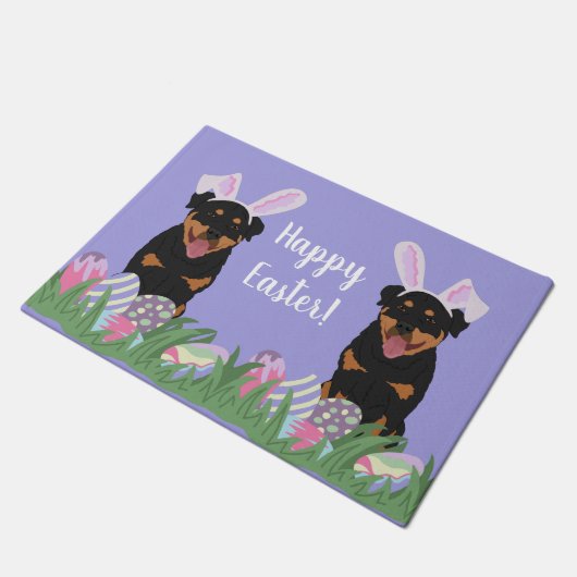  rottweiler Pasen Deurmat (Schuin)