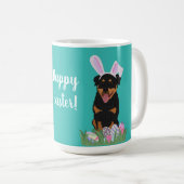 rottweiler Pasen Koffiemok (Voorkant rechts)