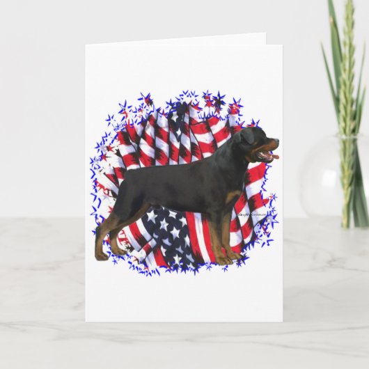 Rottweiler Patriot Kaart (Voorkant)