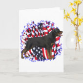 Rottweiler Patriot Kaart (Gele Bloem)