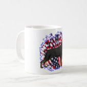 Rottweiler Patriot Koffiemok (Voorkant links)