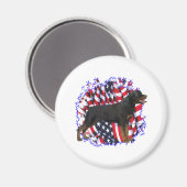 Rottweiler Patriot Magneet (Voorkant / Achterkant)