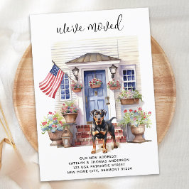 Rottweiler Patriottische Gepersonaliseerde Huisdie Aankondiging