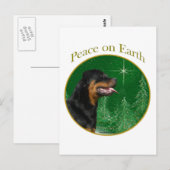 Rottweiler Peace Briefkaart (Voorkant / Achterkant)