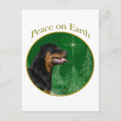 Rottweiler Peace Briefkaart (Voorkant)