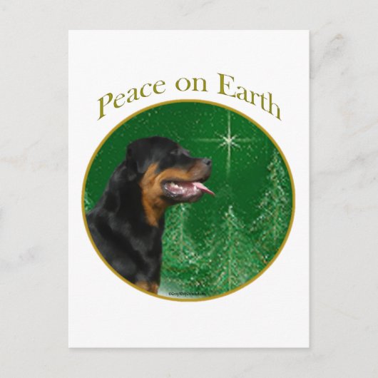 Rottweiler Peace Briefkaart (Voorkant)