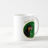 Rottweiler Peace Koffiemok (Voorkant rechts)