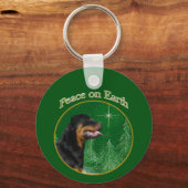 Rottweiler Peace Sleutelhanger (Voorkant)