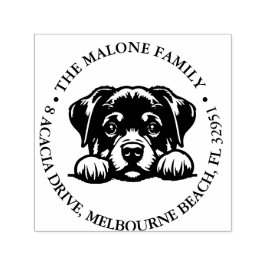 Rottweiler Persoonlijk Thema Zelfinktende Stempel