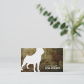 Rottweiler Pet gerealeerd Visitekaartje (Staand voorkant)