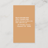 Rottweiler Pet Groomer/Vet/Sitters Visitekaartje (Achterkant)