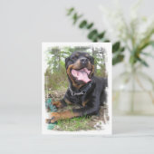 Rottweiler Photo Briefkaart (Staand voorkant)