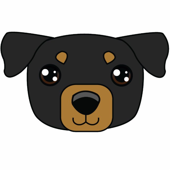 Rottweiler Photo Sculpture Sleutelhanger Fotobeeldje Sleutelhanger (Voorkant)