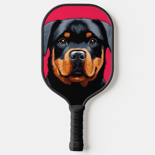 Rottweiler Pickleball Paddle (Achterkant)