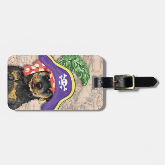 Rottweiler Pirate Bagagelabel (Voorkant horizontaal)