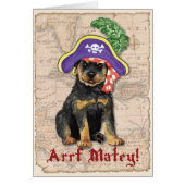 Rottweiler Pirate Card (Voorkant)
