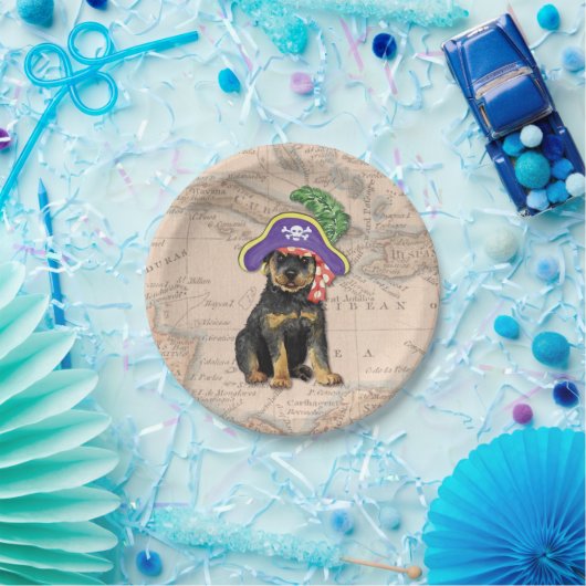 Rottweiler Pirate Papieren Bordje (Feest)