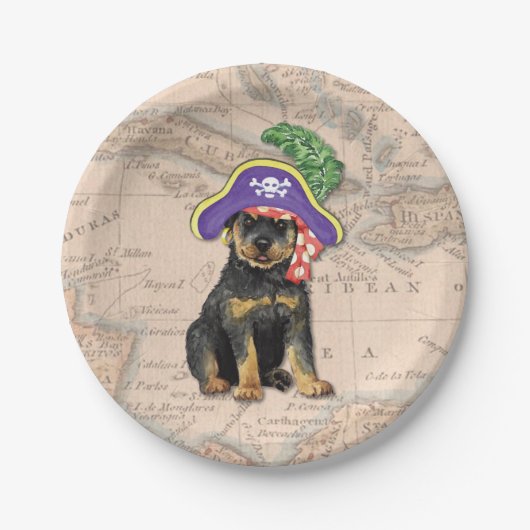 Rottweiler Pirate Papieren Bordje (Voorkant)