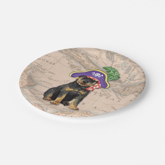 Rottweiler Pirate Papieren Bordje (Gekanteld)