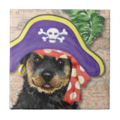 Rottweiler Pirate Tegeltje (Voorkant)