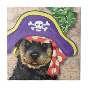 Rottweiler Pirate Tegeltje
