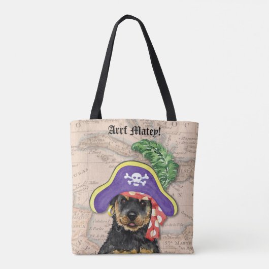 Rottweiler Pirate Tote Bag (Achterkant)