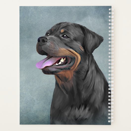 Rottweiler Planner (Achterkant)