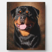 Rottweiler Plaque met esel Fotoplaat (Voorkant)
